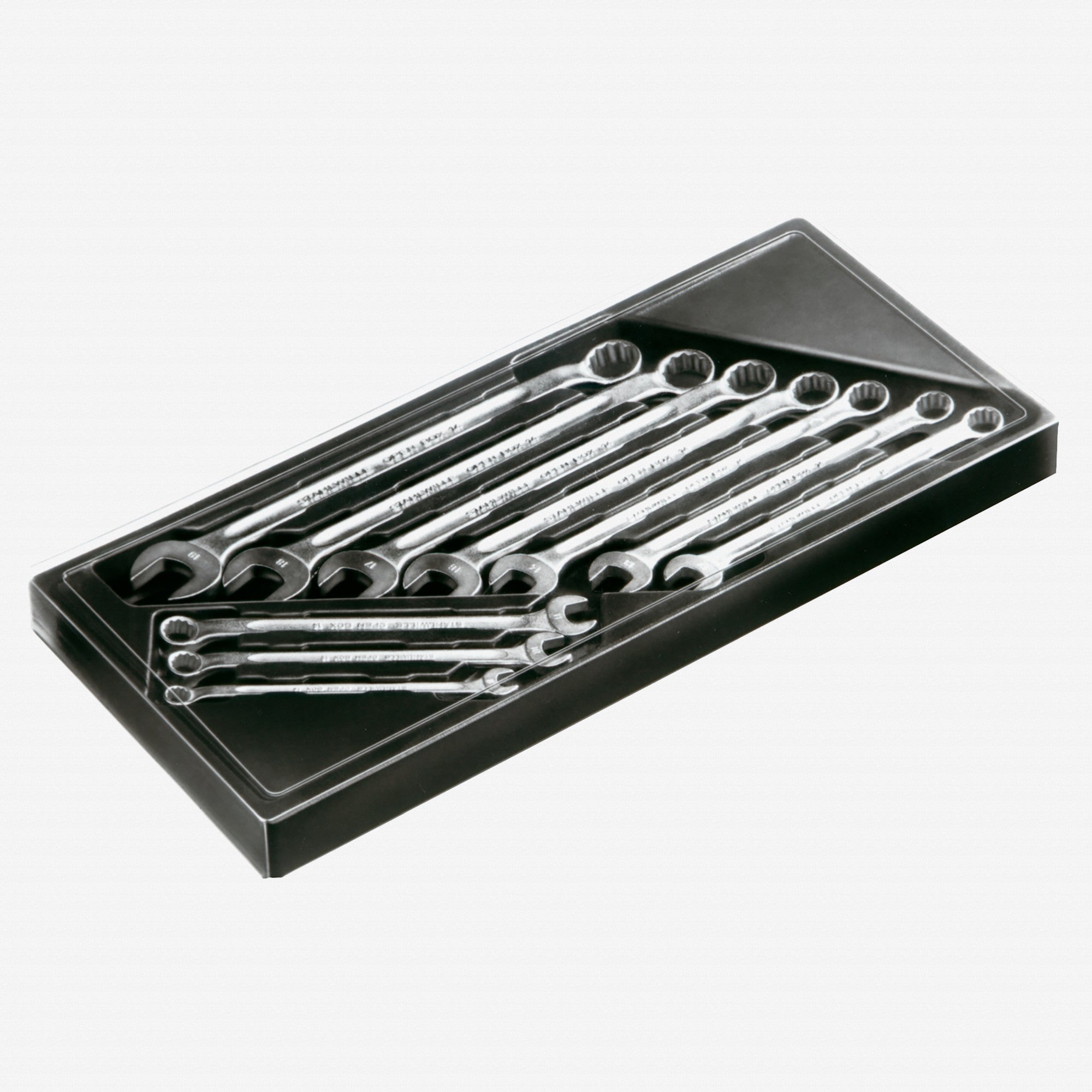 Stahlwille OPEN BOX 14/10KT Combination Wrench Set, Long, Metric, 8-19mm, 10 Pieces