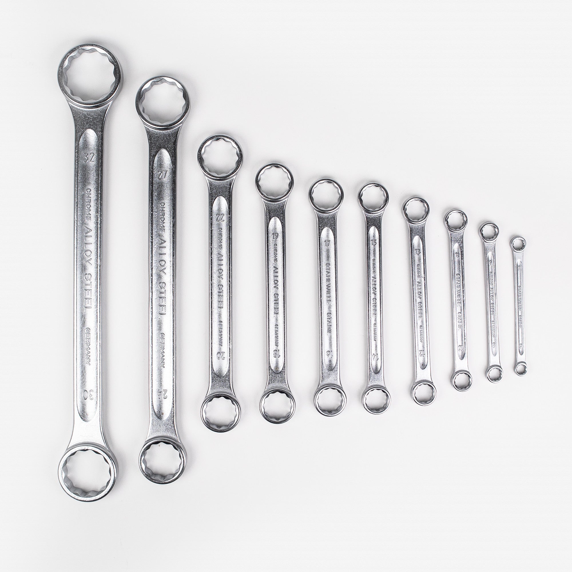 Stahlwille STABIL 21/10 Double-ended Ring Spanner Set, Metric, 6 - 32 mm, 10 Pieces