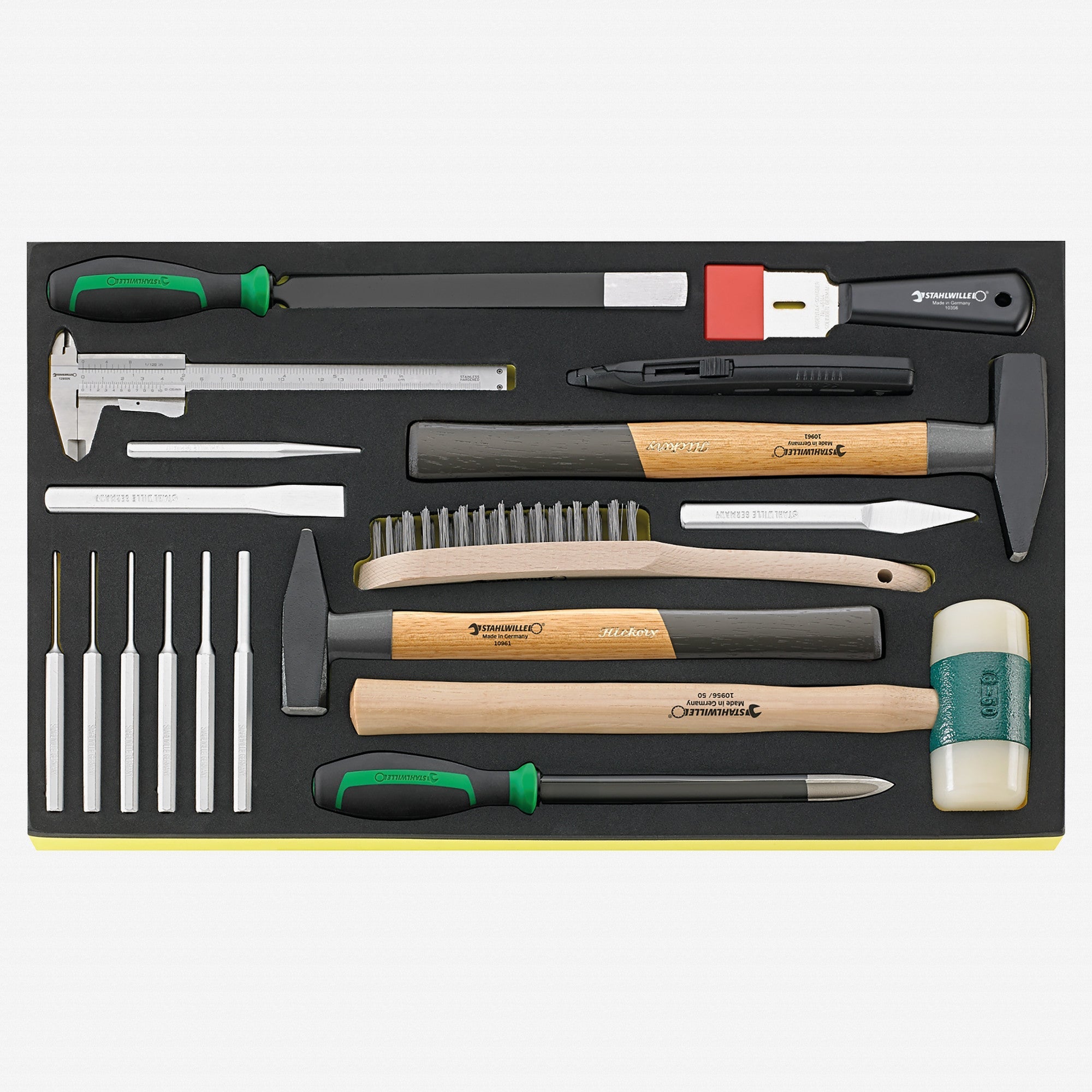 Stahlwille TCS 102-108/10956/10960/18 Metalworking Set in TCS Inlay, 18 Pieces
