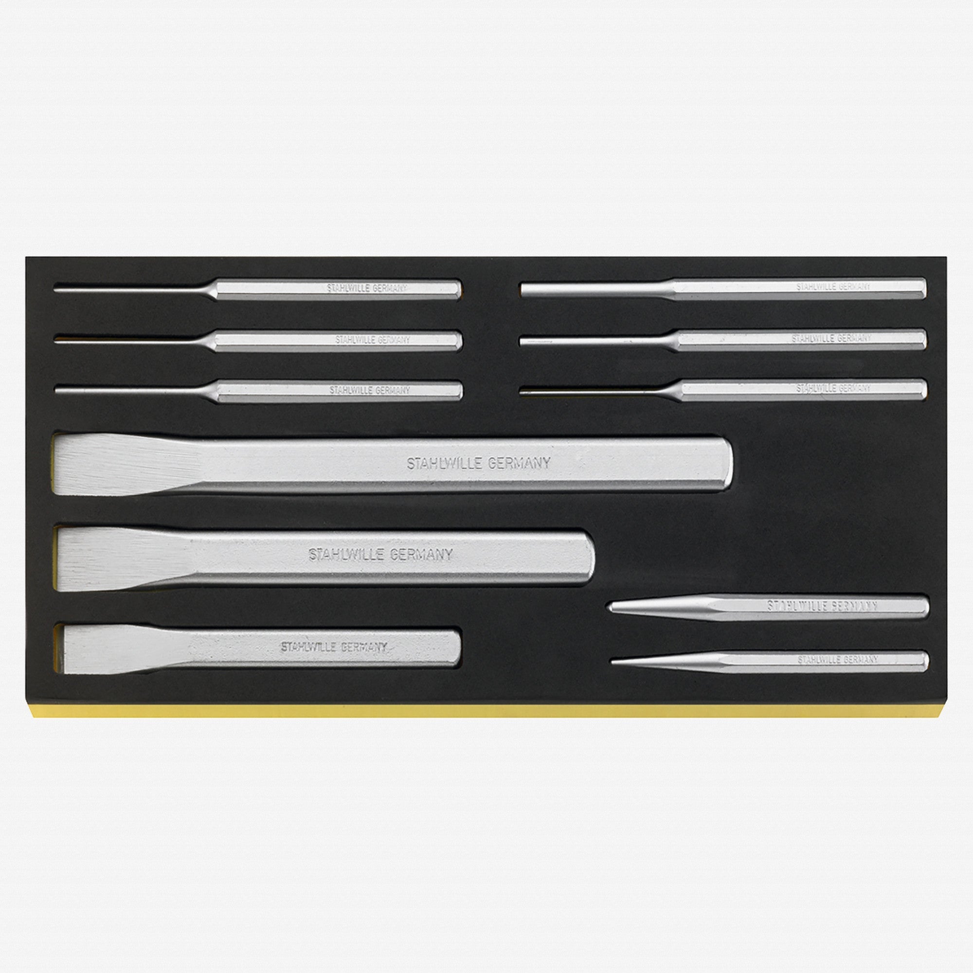 Stahlwille TCS 102-108/11 Chisel and Punch Set in TCS Inlay, 11 Pieces
