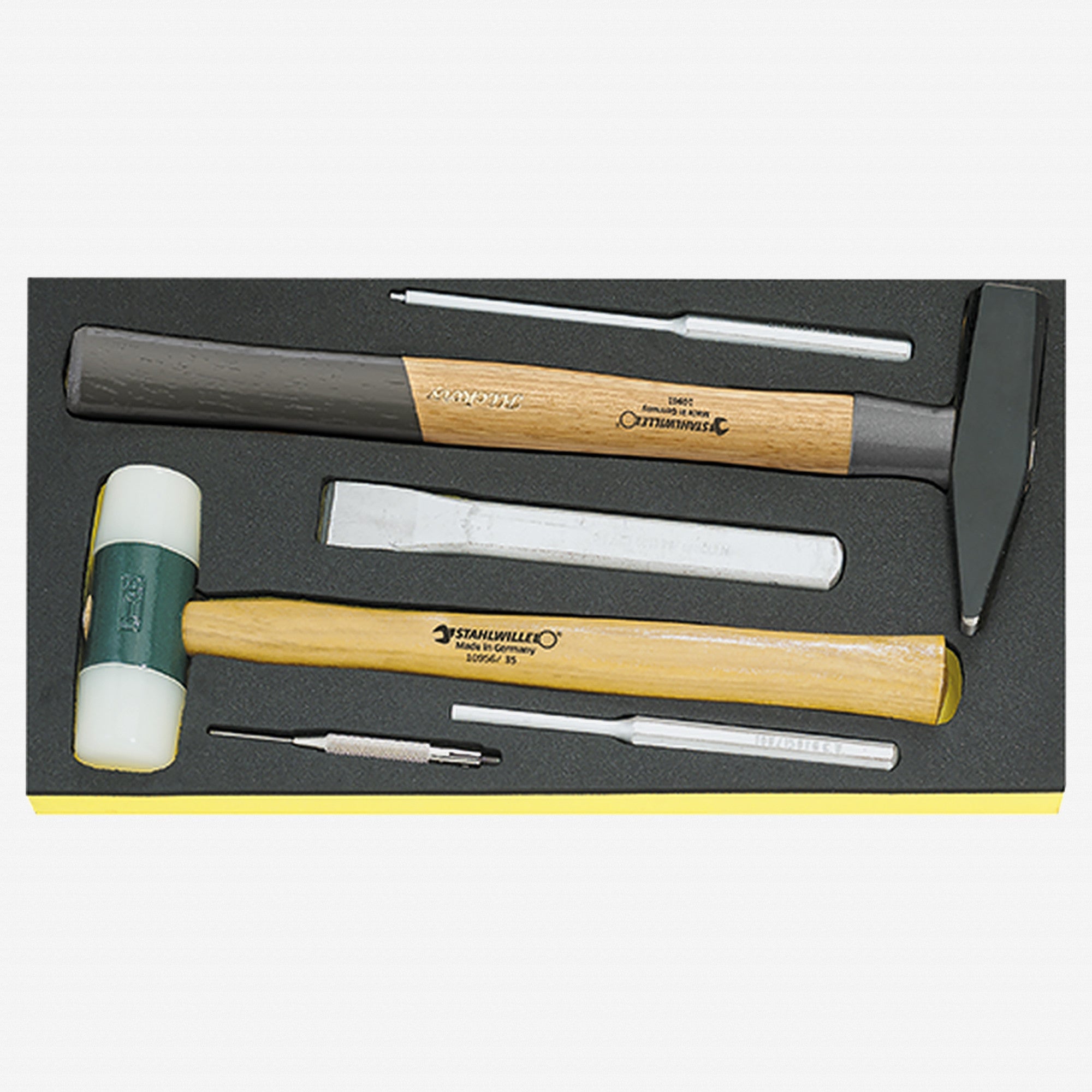 Stahlwille TCS 102-109/10956/10960/6 Striking Tool Set in TCS Inlay, 6 Pieces
