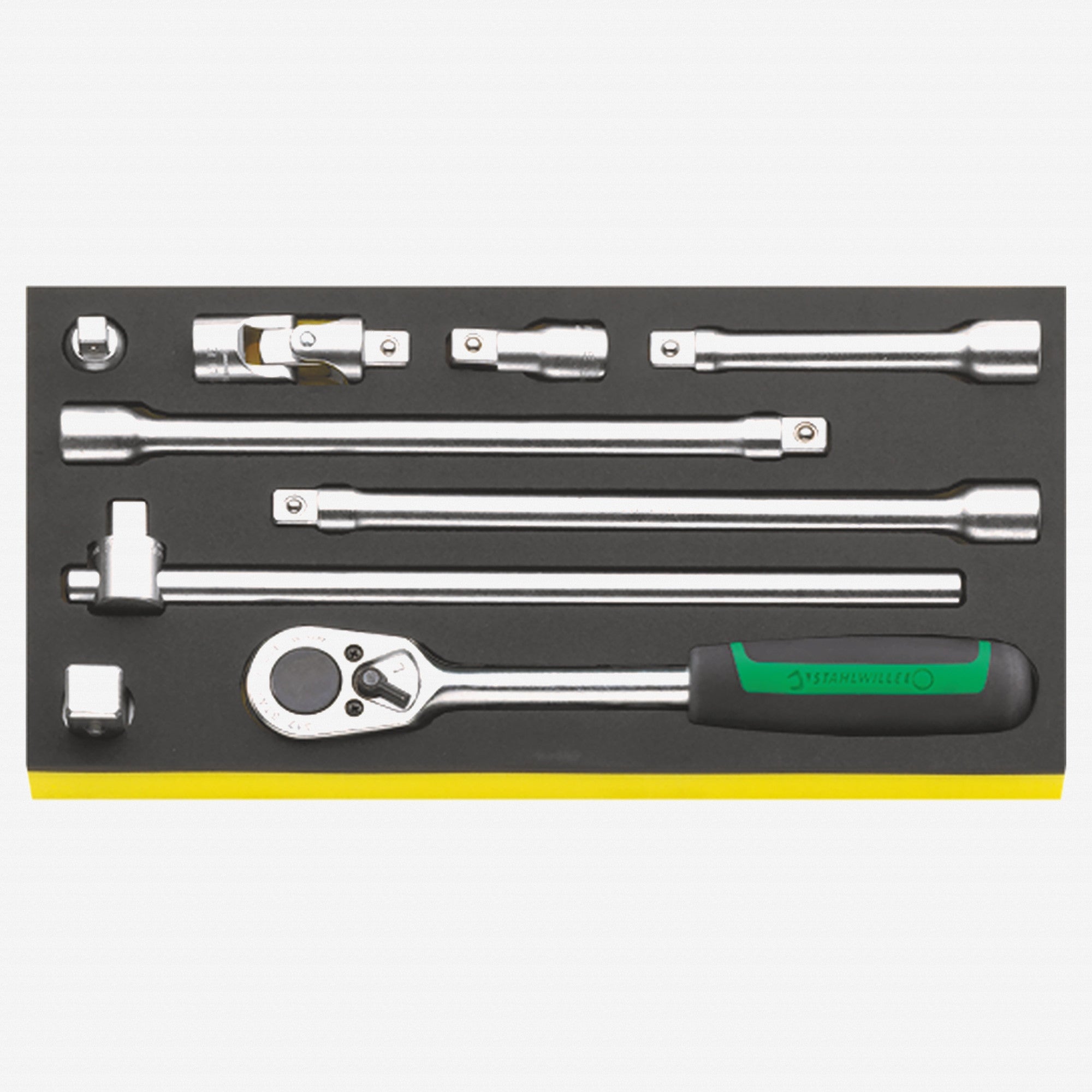 Stahlwille TCS 1/2-512/9 1/2" Ratchet and Accessories in TCS Inlay