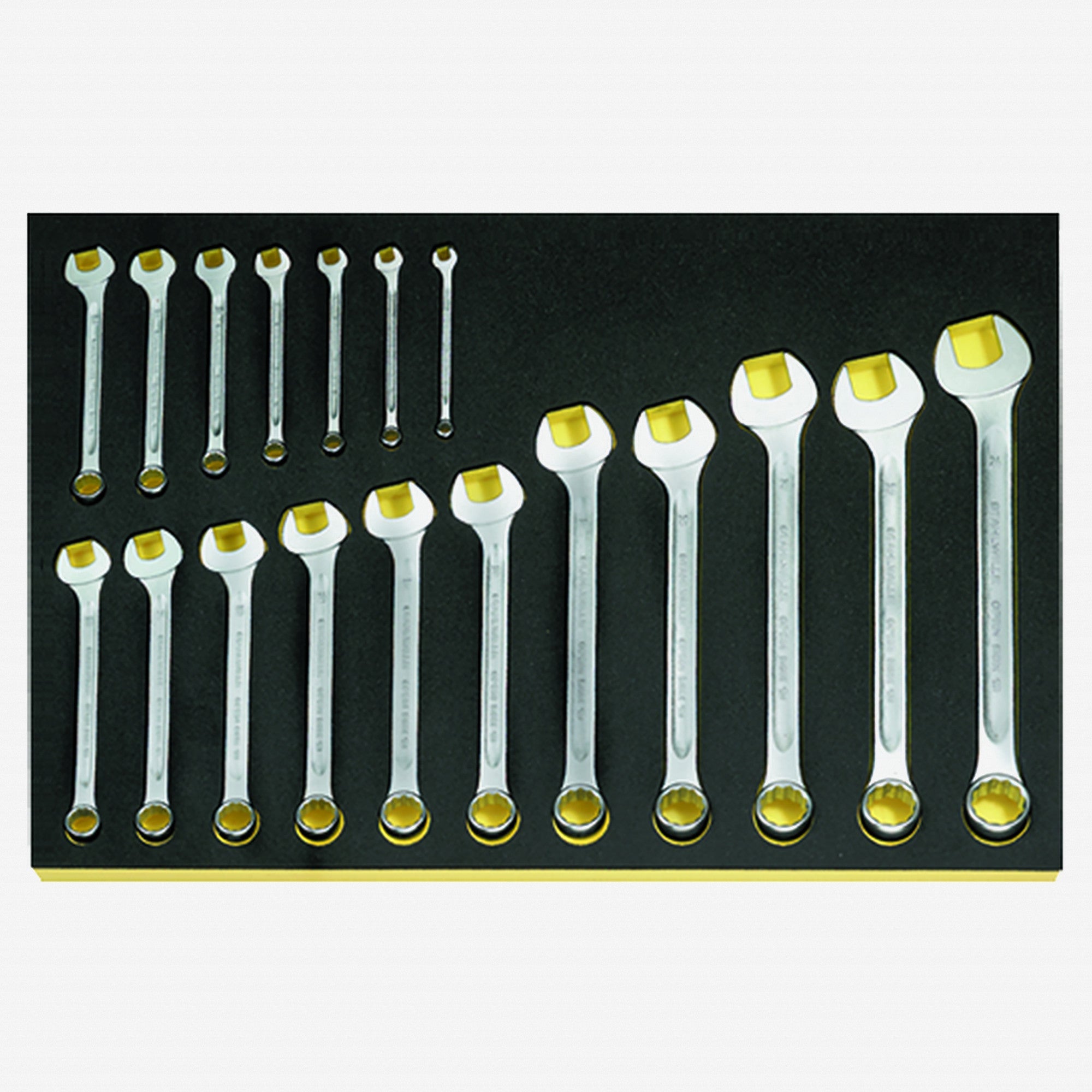 Stahlwille TCS 13/18 Metric Combination Wrench Set, 6 - 24 mm, 18 PIeces in TCS Inlay