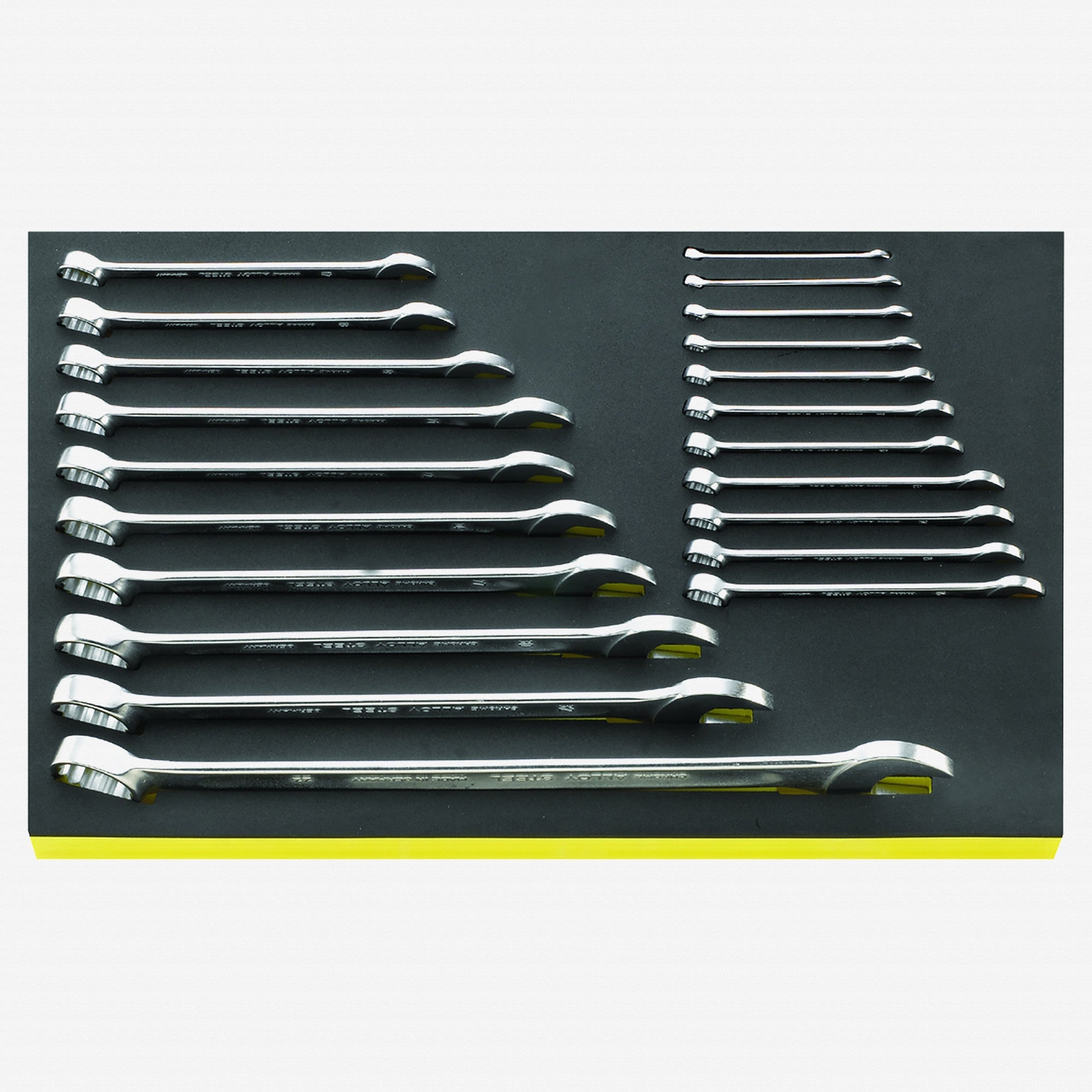 Stahlwille TCS 13/21 Metric Combination Wrench Set, 6 - 34 mm, 21 PIeces in TCS Inlay