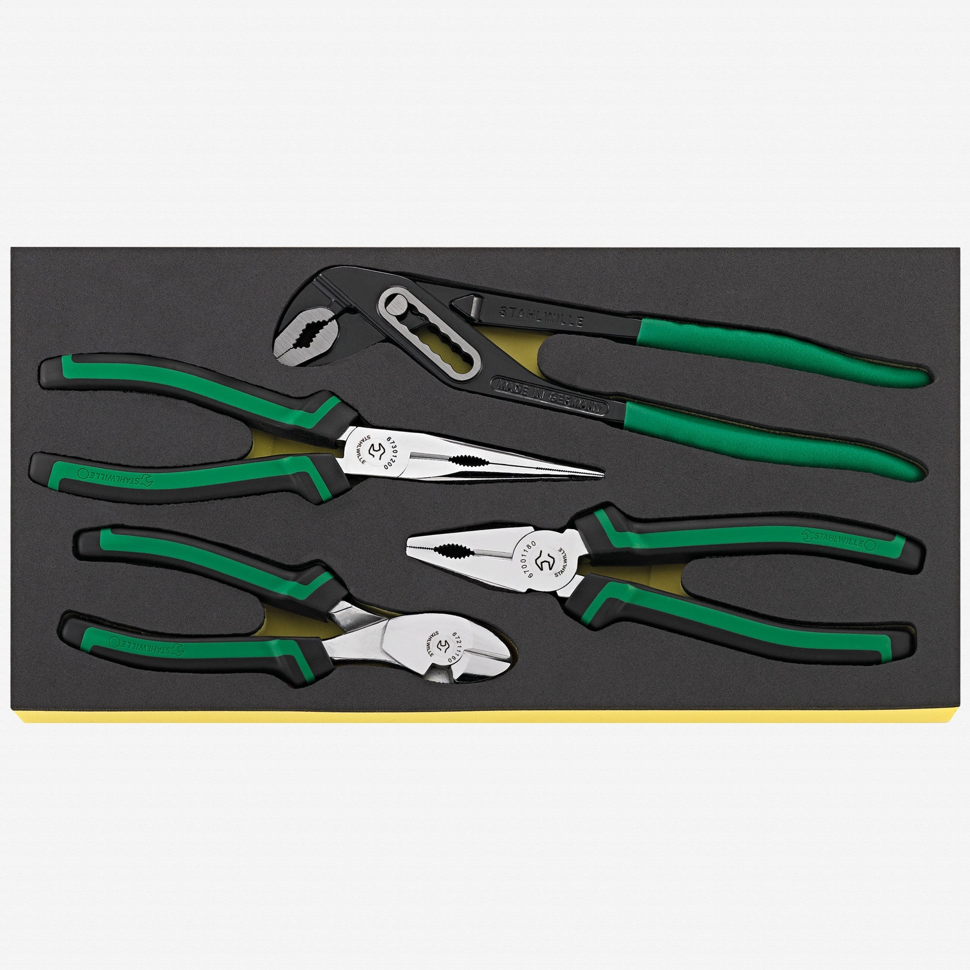 Stahlwille TCS 6501-6602/4 Pliers Ser in TCS Inlay, 4 Pieces