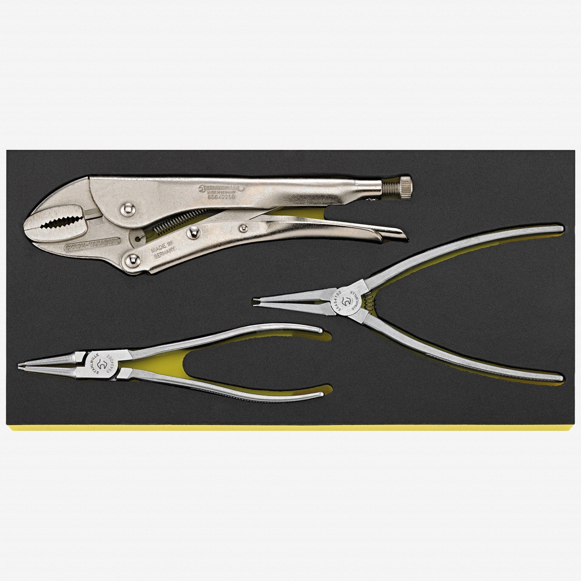 Stahlwille TCS 6543-6564/3 Pliers Set in TCS Inlay, 3 Pieces