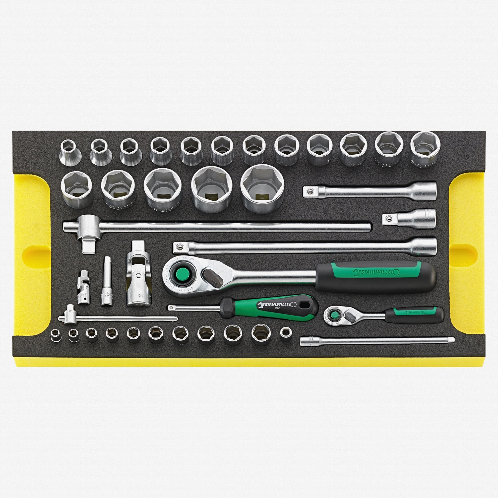 Stahlwille TCS WT 40/52/27/13 1/4" and 1/2" Metric Socket Set in TCS Inlay, 40 Pieces