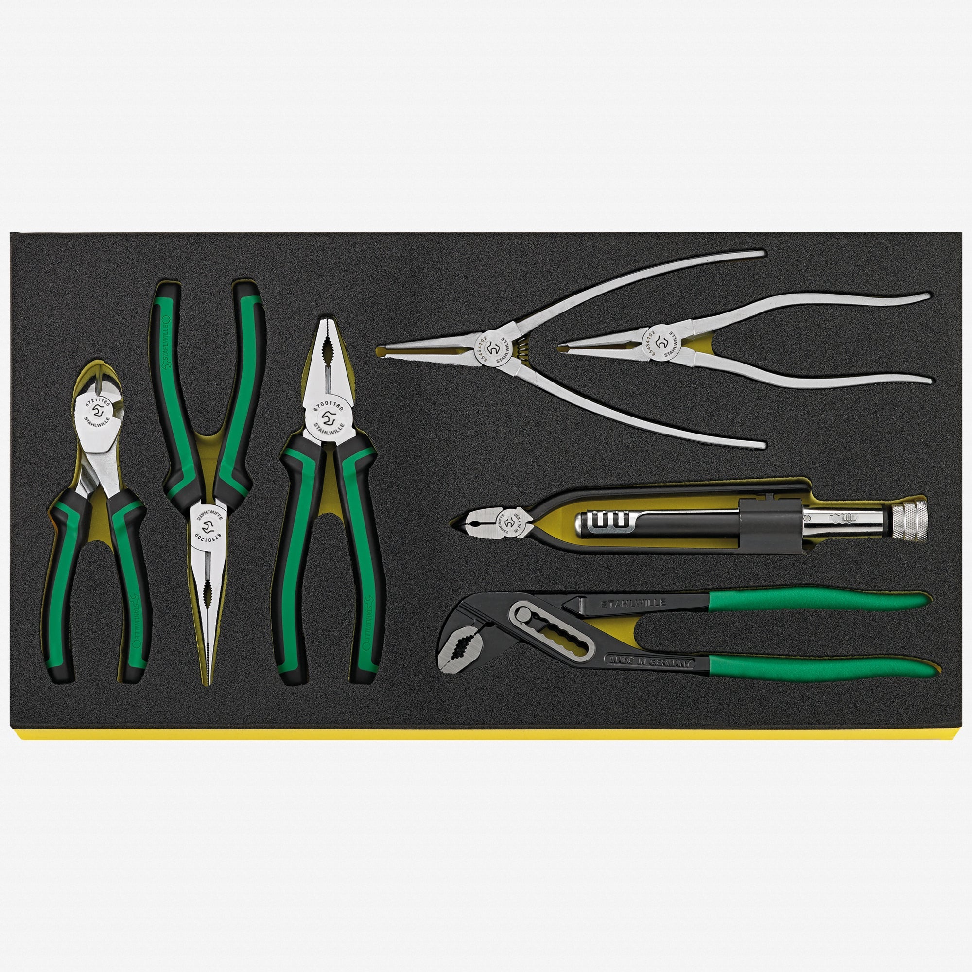 Stahlwille TCS WT 6501-6602/7-1 Pliers Set in TCS Inlay, 7 Pieces