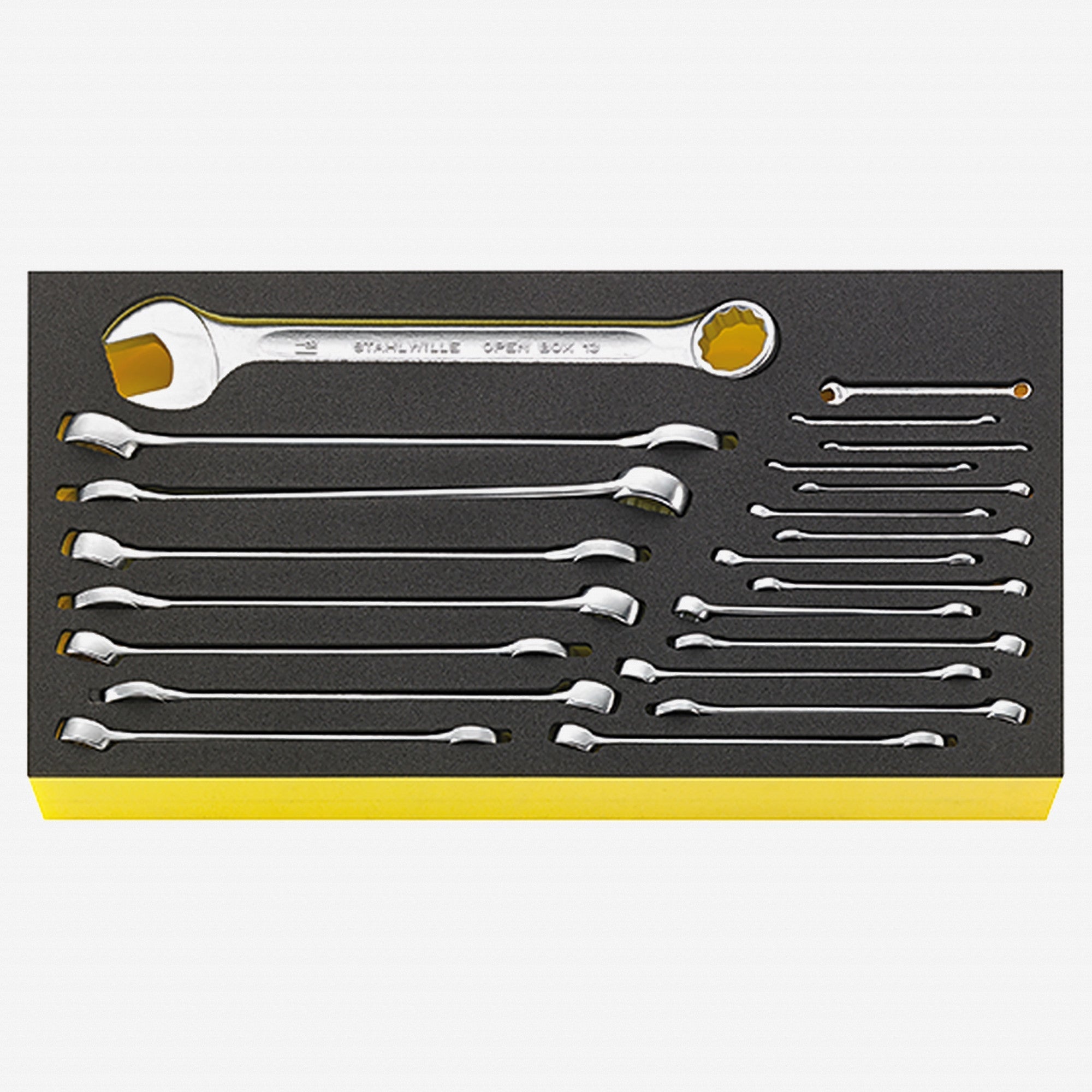 Stahlwille TCS WT OPEN BOX 13a/22 SAE Combination Wrench Set, 3/16" - 1 1/16", 22 Pieces