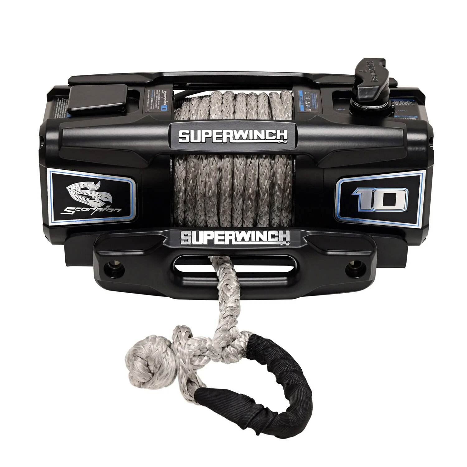 Superwinch 1155401 Scorpion 10000lb 12V DC Winch with Synthetic Rope in Black