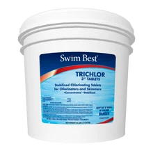 Swim Best 25lb Bucket of 3″ Swimming Pool StabilizedChlorine Tablets