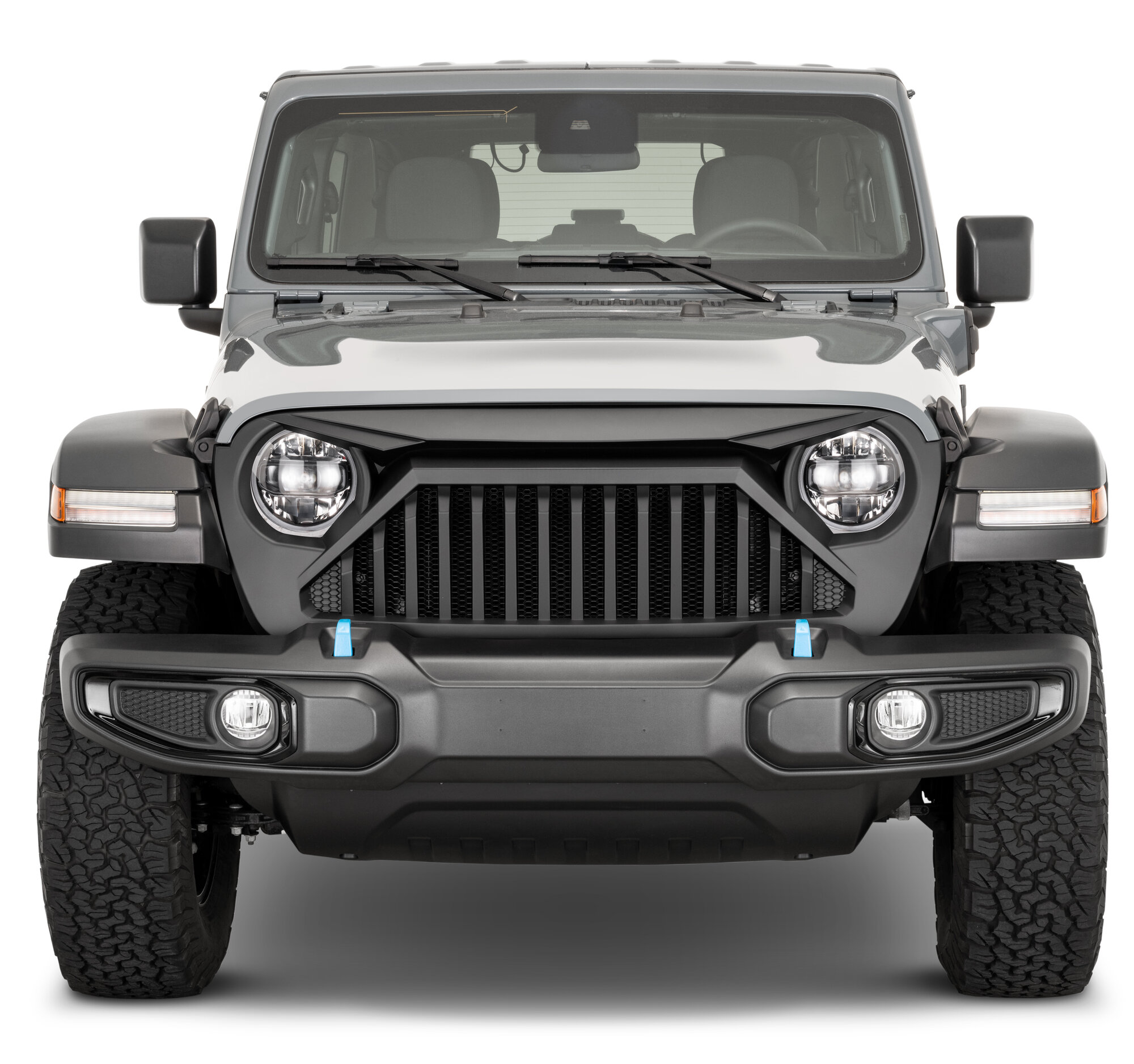 TACTIK Bull Shark Grille for 18-25 Jeep Wrangler JL & 20-25 Jeep Gladiator JT w/o TrailCam