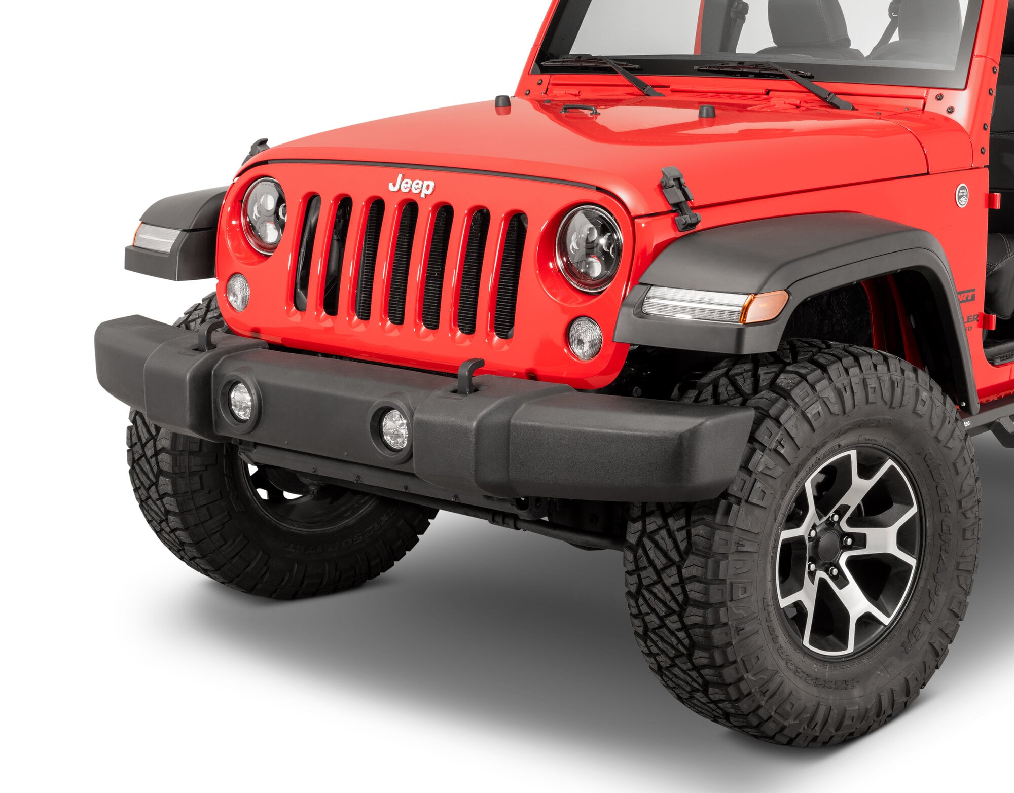TACTIK JK to JL Style Front Fender Flares for 07-18 Jeep Wrangler JK