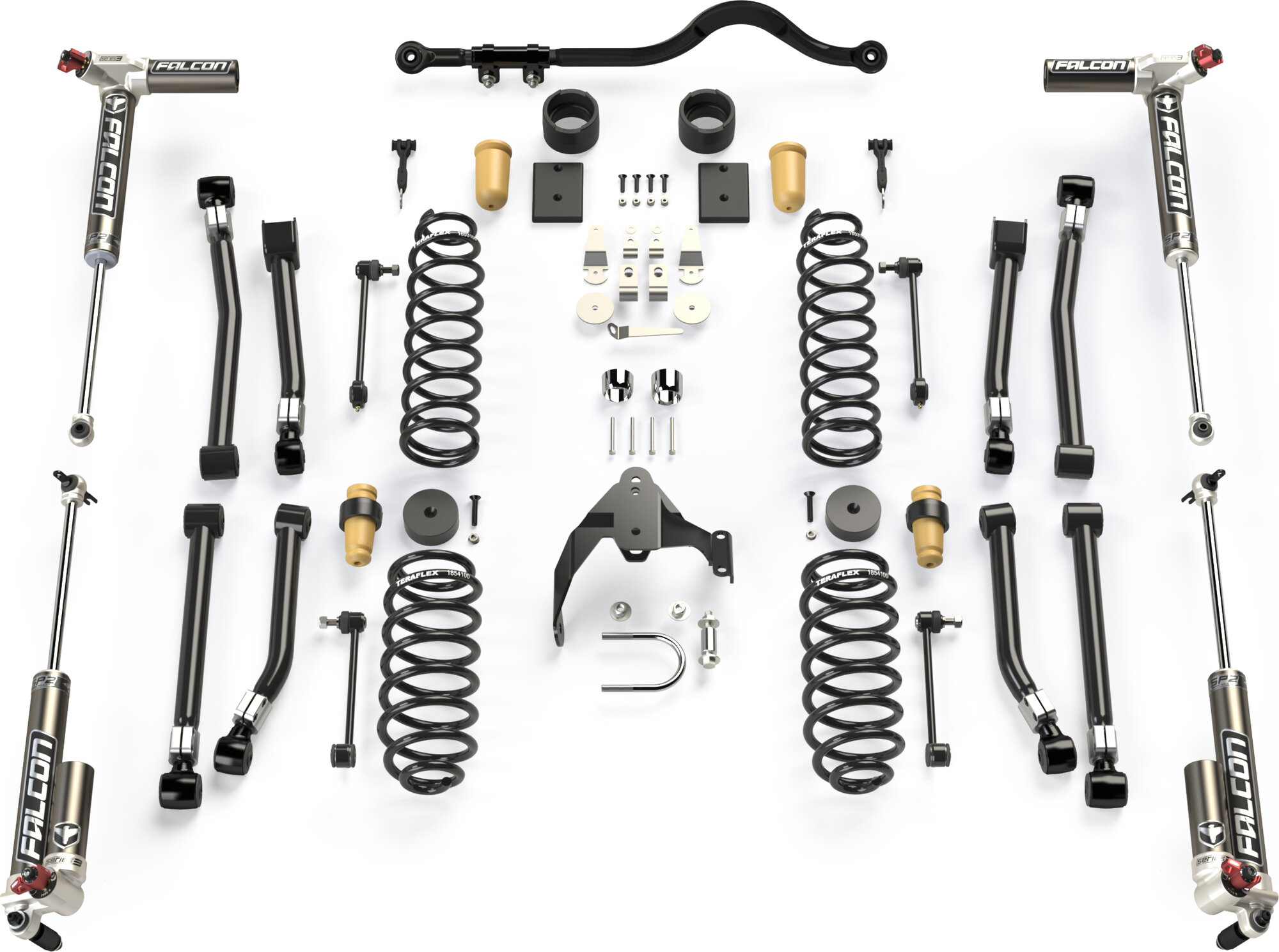 Teraflex 1343000 3.5" Trail Select Performance Suspension System for 07-18 Jeep Wrangler JK