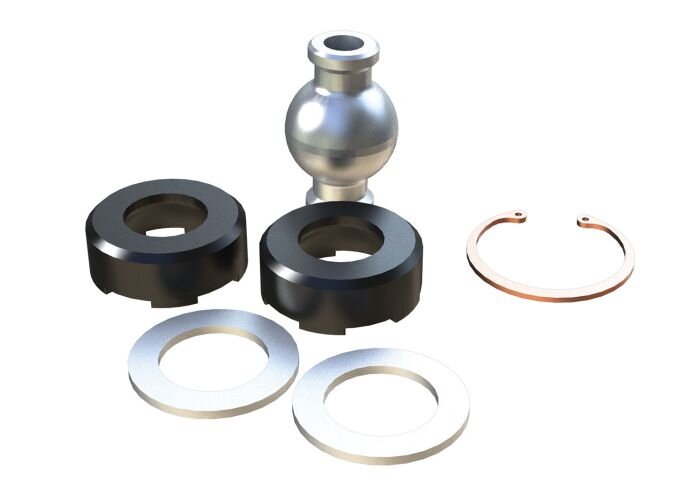 Teraflex 1951450 Small Rear Upper Adjustable Control Arm Joint Rebuild Kit for 07-18 Jeep Wrangler JK