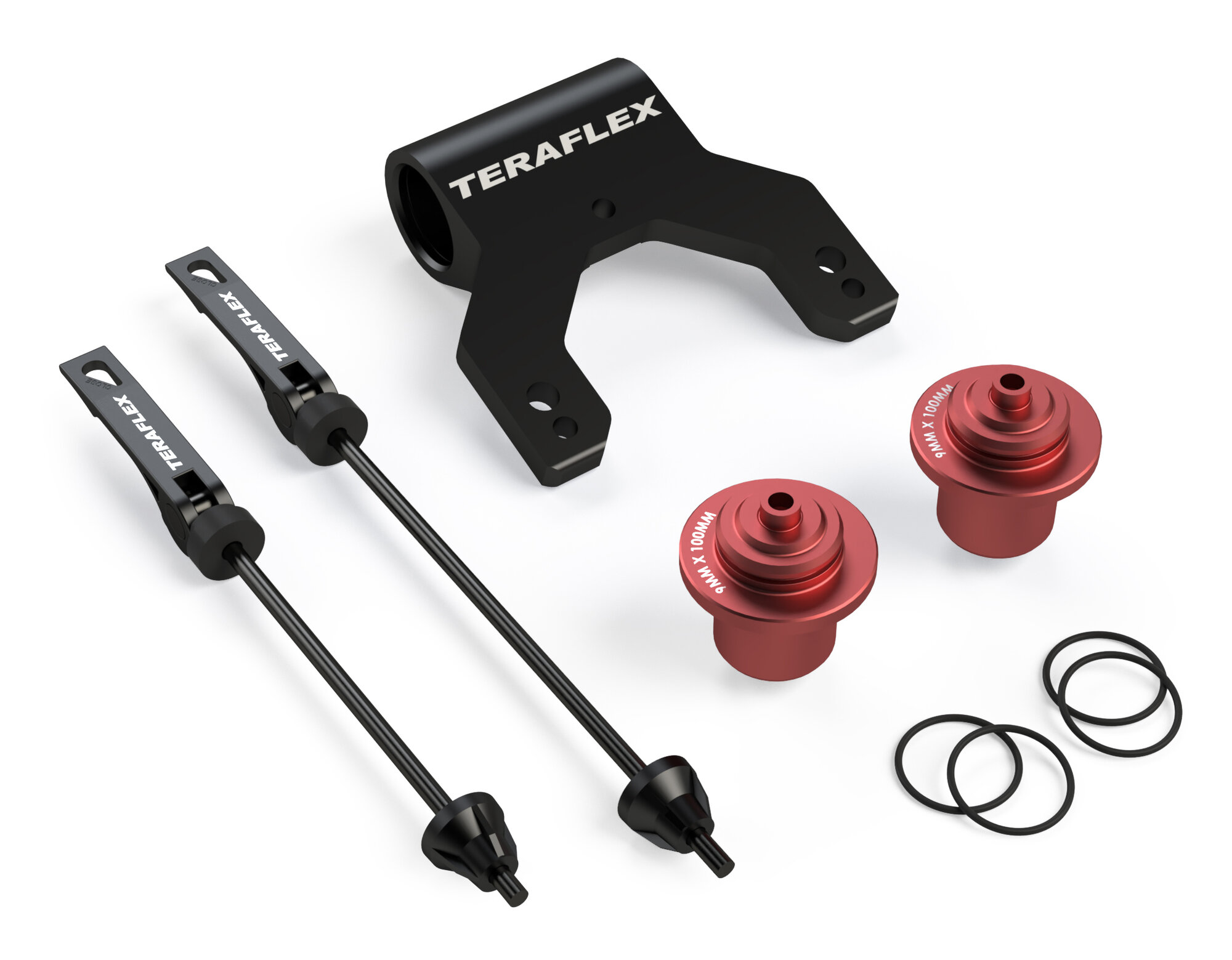 Teraflex Uinta Bike Mount Quick Release Spacer Kit for 20-26 Jeep Gladiator JT