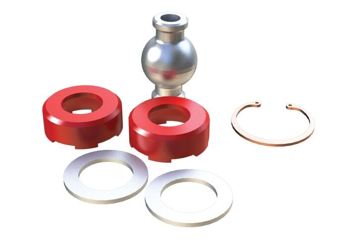 Teraflex 1951400 Small Rear Upper Long Adjustable Control Arm Joint Rebuild Kit for 07-18 Jeep Wrangler JK