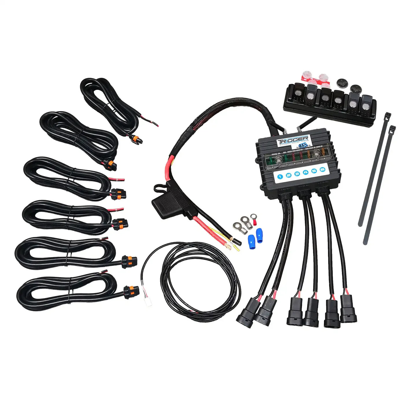 Trigger 3001JL 6 Shooter Controller Combo Kitfor 18-26 Jeep Wrangler JL & Gladiator JT