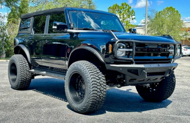 Turn Offroad FD2-M1 Steel Fender Flares with Marker Lights for 21-26 Ford Bronco