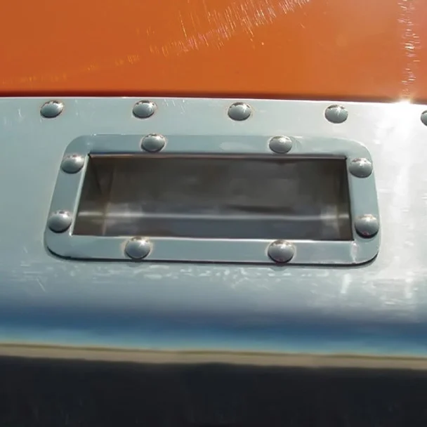 Turnpike Truck Trim SS Hidden Hood Pocket For Peterbilt 359, 379