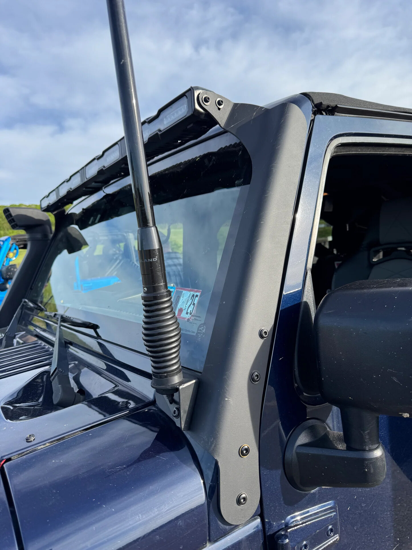 TYRI Off-Road Lighting  V48 Hyperion Ligh Bar Windshield Brackets for 07-18 Jeep Wrangler JK