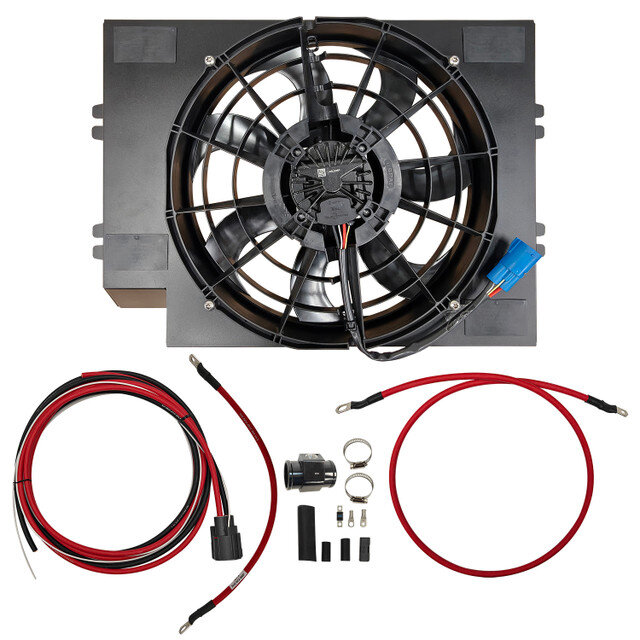 Vintage Air 372037 16" 500W Brushless Fan & Shroud Kitfor 76-86 Jeep CJ5, CJ7 & CJ8