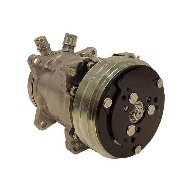 Vintage Air 04808-VUA 508 Compressor with Double V-Groove Pulley & Standard Finish for 87-90 Jeep Wrangler YJ