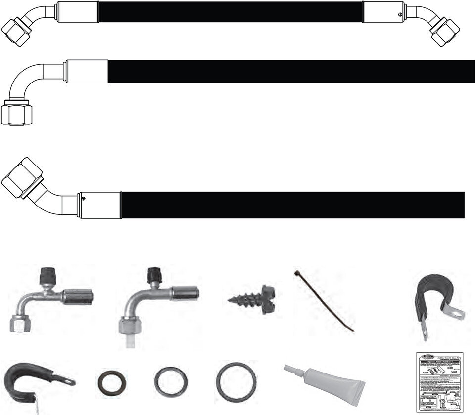 Vintage Air 526783 SureFit Reduced Barrier Modified Hose Kit for 67-91 Jeep Wagoneer SJ