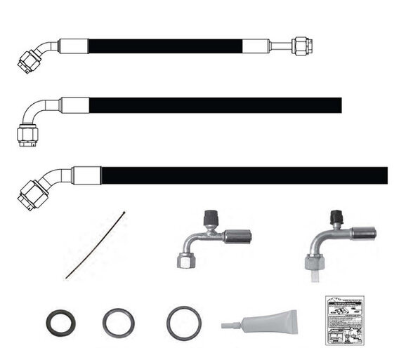 Vintage Air 526785 SureFit Reduced Barrier Modified Hose Kit for 87-95 Jeep Wrangler YJ