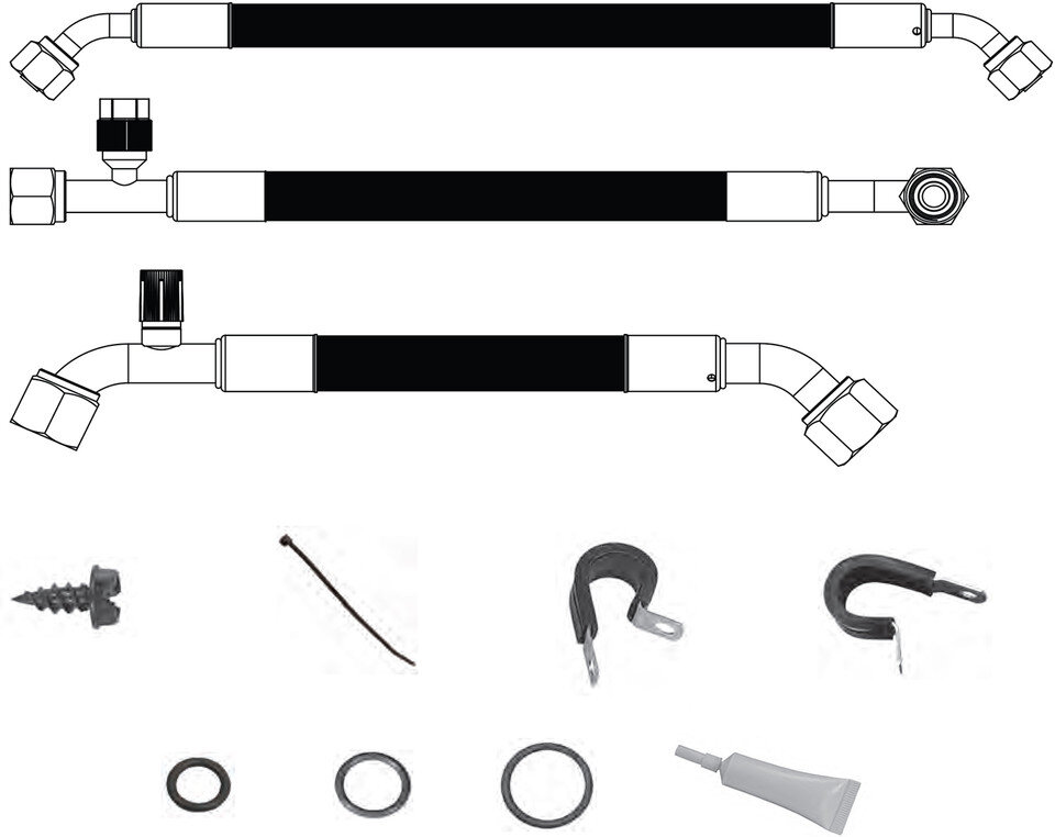 Vintage Air 526782 SureFit Reduced Barrier Standard Hose Kit for 72-91 Jeep Wagoneer & 74-83 Jeep Cherokee SJ