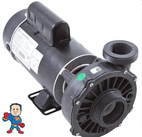 Waterway Hi-Flo 1.0HP (3.0HP) Side Discharge Spa Pump, 230V, 2-Speed, 48 Frame, 2″ x 2″