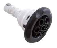 Waterway Massage 3 3/8 Inch Poly Storm Gunite Jet 5 Scallop Black 212-8031G