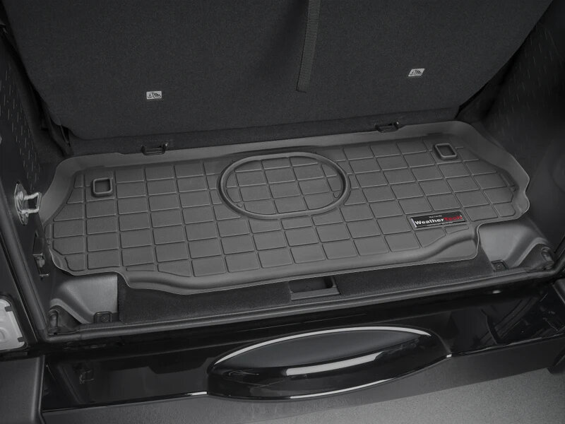 WeatherTech Behind 2nd Row Cargo Liner& Works with Alpine 9" Premium Speaker for 15-18 Jeep Wrangler JK 2-Door
