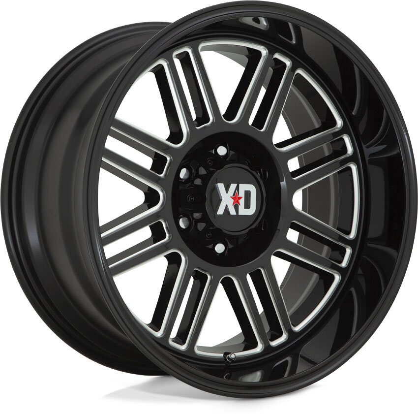 KMC Wheels  XD850 Cage Wheel in Gloss Black MIlled for 21-26 Ford Bronco
