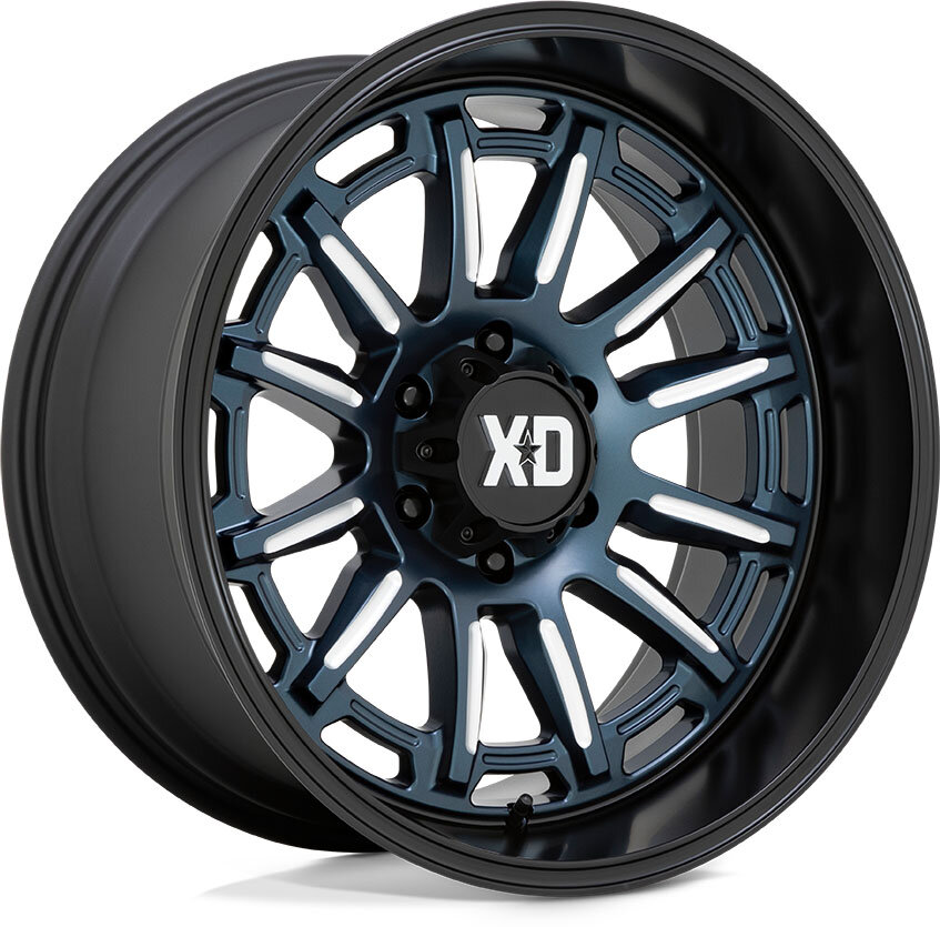 KMC Wheels XD865210689A18N XD865 Phoenix Wheel 20x10with 4.79in Backspace in Blue Milled for 21-26 Ford Bronco