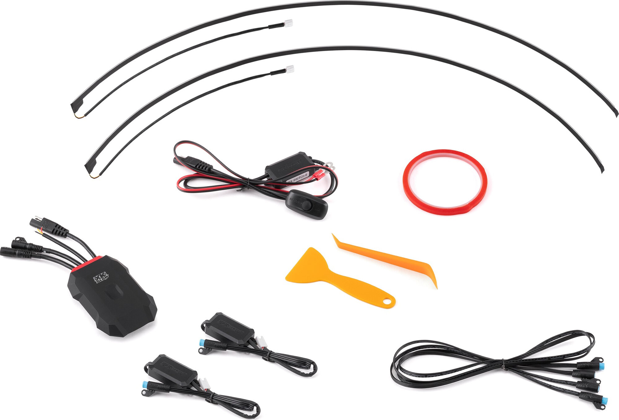 XKGLOW XKmax RGB Fiber Optic LED Interior Ambient Strip Light Kit