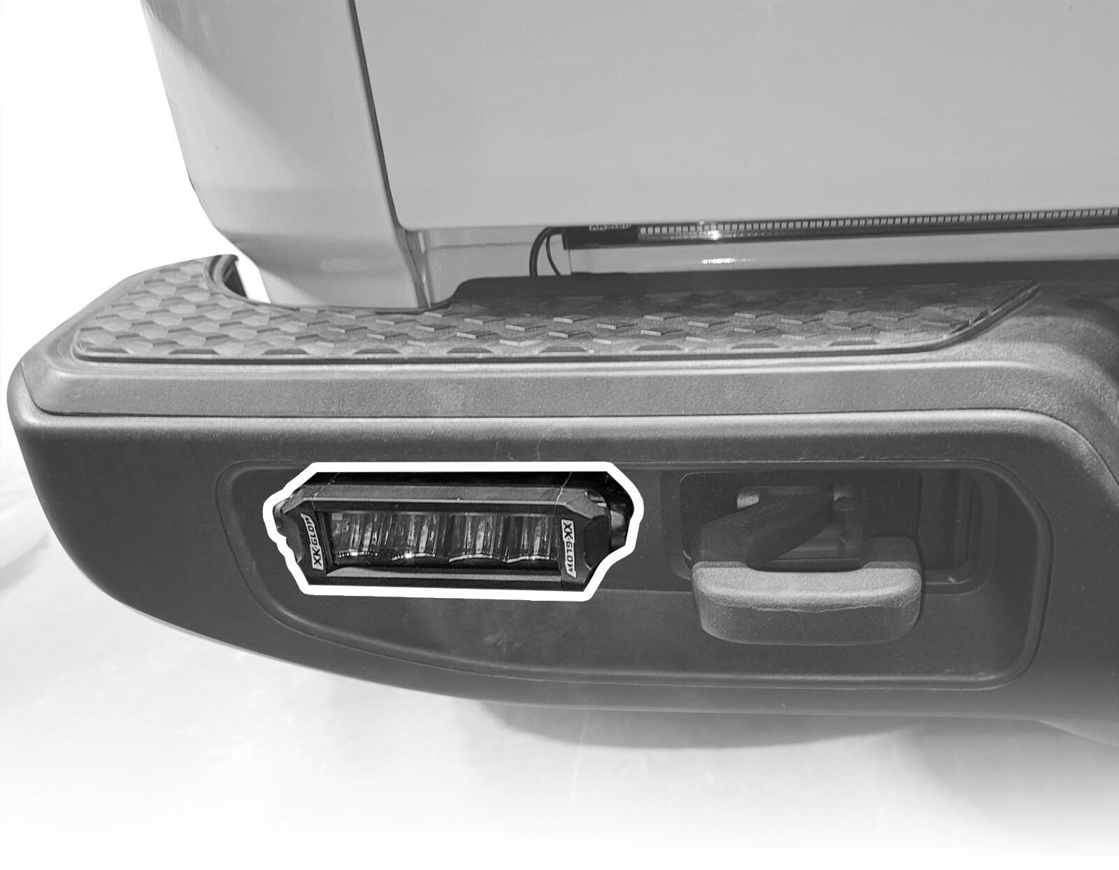 XKGLOW XK-BRC-JT-RB Rear Bumper 6" Bar Bracket for 20-26 Jeep Gladiator JT