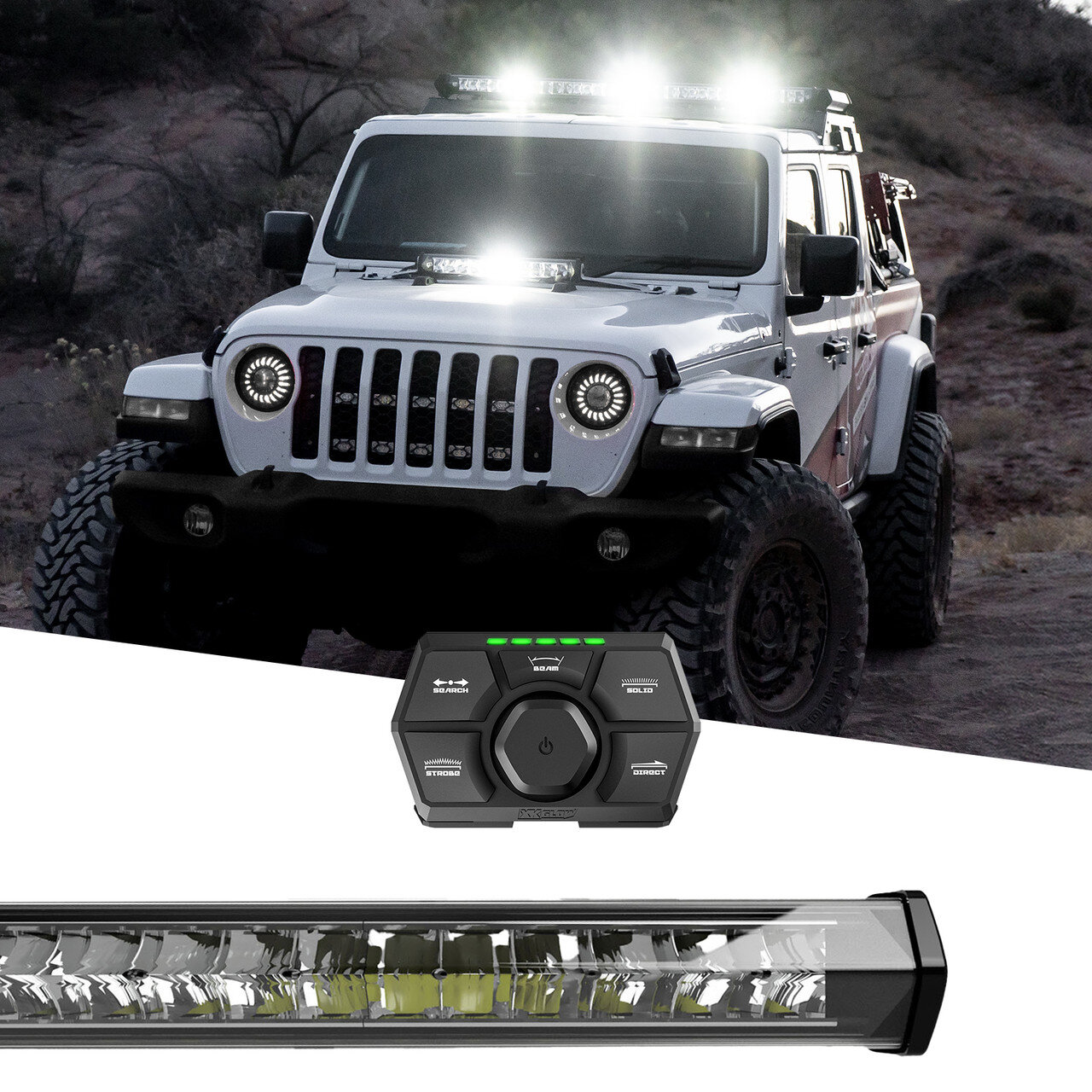 XKGLOW SAR 360 Degree 4pc Search & Rescue Light Bar System